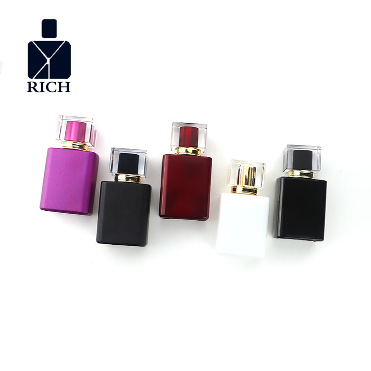 New Arrival China Fancy Perfume Bottles - Custom color white black 50ml 1.7 OZ square perfume bottle – Zeyuan