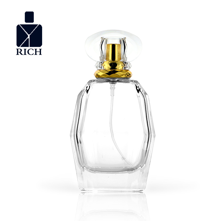 High Quality Dark Blue Perfume Bottle - 100ml Empty Clear Irregular Shape Spray Perfume Glass Bottle– Zeyuan