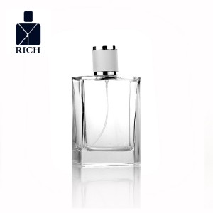 Leather Cap Perfume Bottles Empty Glass 100ml