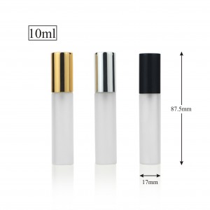 10ml glass perfume bottle with aluminum spray pump