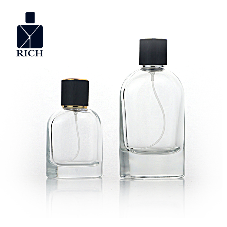 High Quality Dark Blue Perfume Bottle - 50 ml 100ml Glass Perfume Bottles Cylindrical Flattened – Zeyuan