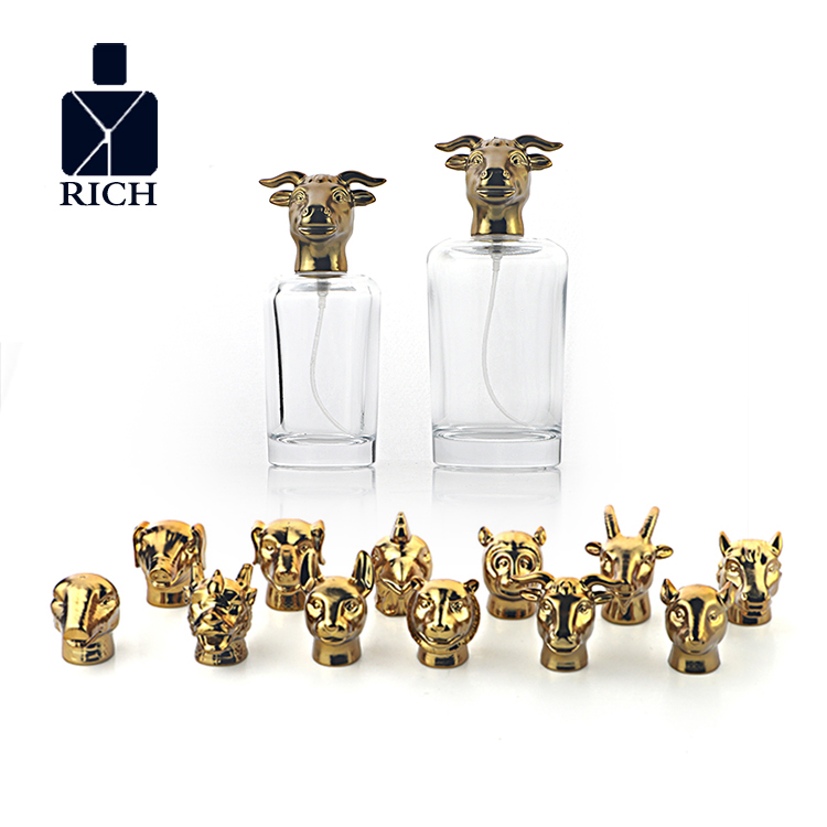 OEM Factory for White Bottle Perfume - Chinese Zodiac Cap 50ml 100ml Perfume Bottle – Zeyuan