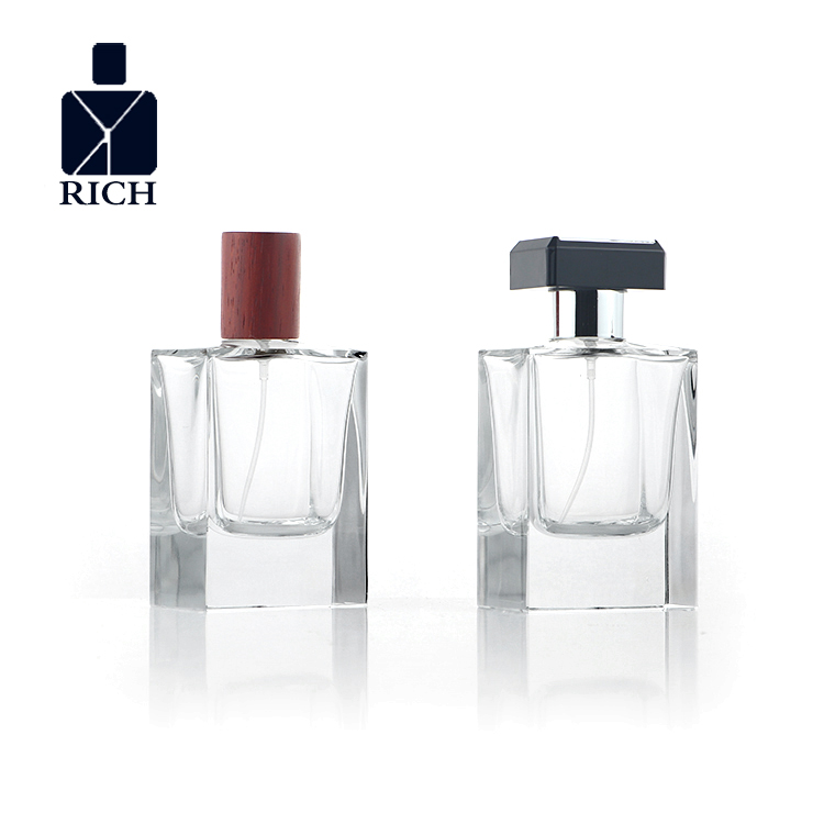 60ML Hand Polished Square Perfume Bottle For Men