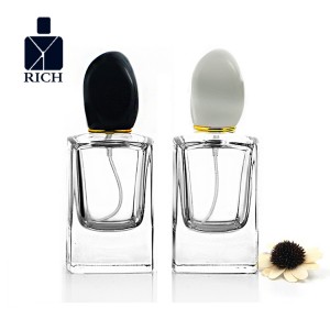 50ml Rectangle Clear Empty Glass Perfume Bottles