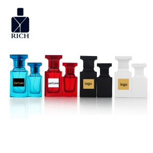 TF Square Shape Glass Cologne Perfume Bottles