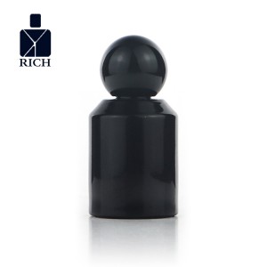 Black Perfume Bottle 30ml With ABS Ball Cap