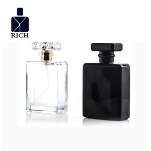 100ml Clear Square Square Glass Perfume Bottle With 15mm neck