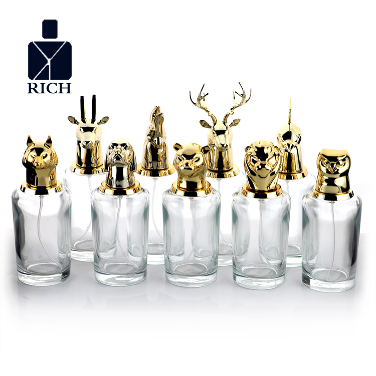 Excellent quality Magnetic Cap Perfume Bottle - Perfume Spray Bottle with Zinc Alloy Animal Head Cap – Zeyuan