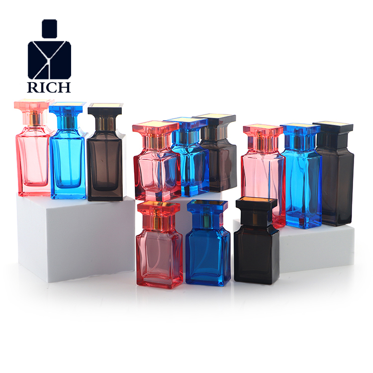 factory Outlets for Perfume In Dark Blue Bottle - 30ml 50ml Square Empty Glass Perfume Bottles – Zeyuan