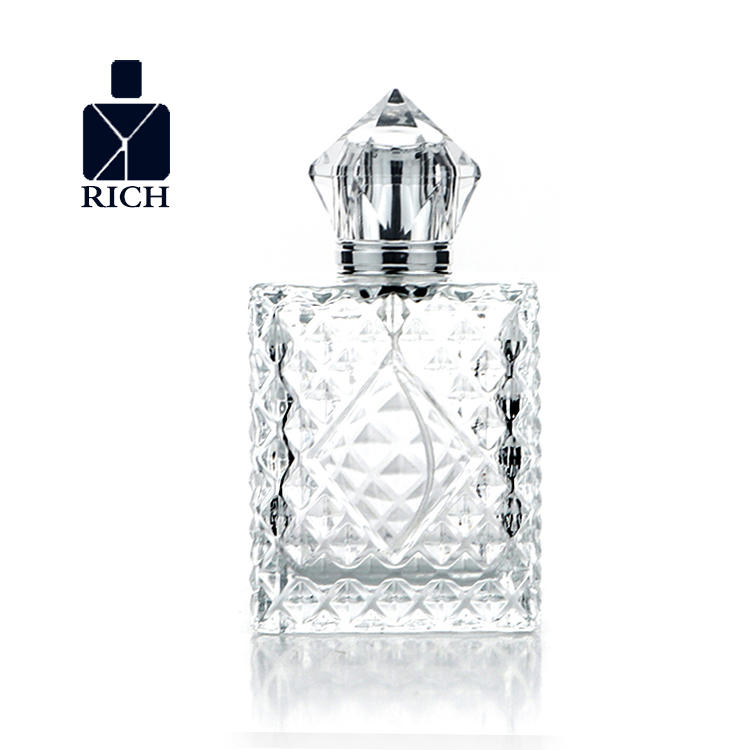 Chinese Professional Black Square Perfume Bottle - 3.4 Oz Perfume Bottle engraved Glass Bottle– Zeyuan
