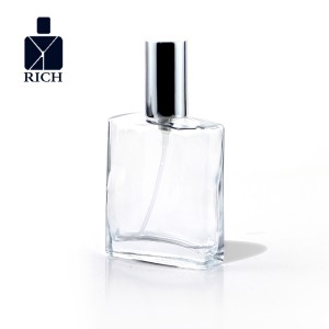 30ml Flat Square Glass Perfume Bottle 13mm Neck