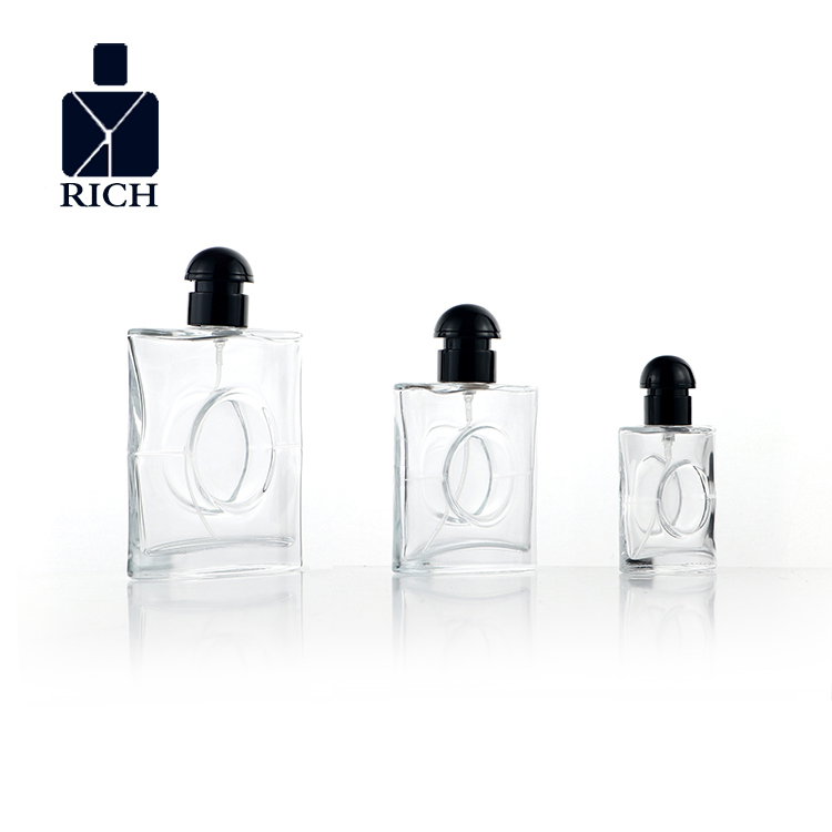 30 ml 50ml 100ml Flat Square Glass Bottle Perfume