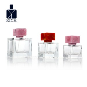 30ml 50ml 100ml Square Cologne Bottle With Resin Cap