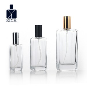 30ml 50ml 100ml Glass Perfume Bottles Rectangle