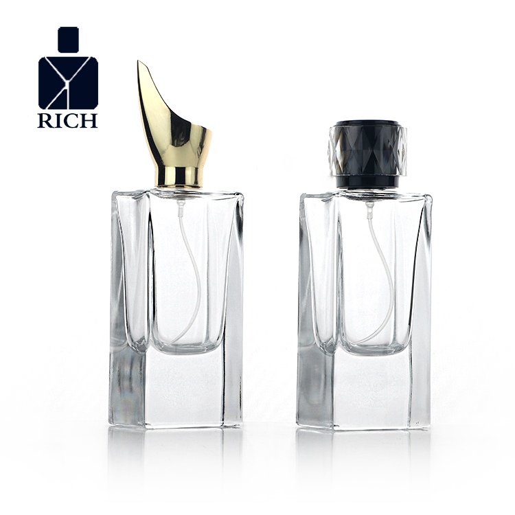 60ml Heavy Bottom Rectangle Perfume Bottle With Luxury Cap
