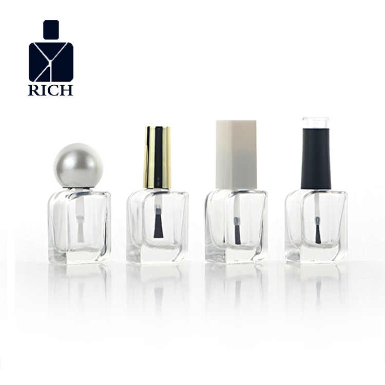 10ml Empty Clear Nail Polish Bottle With Brush