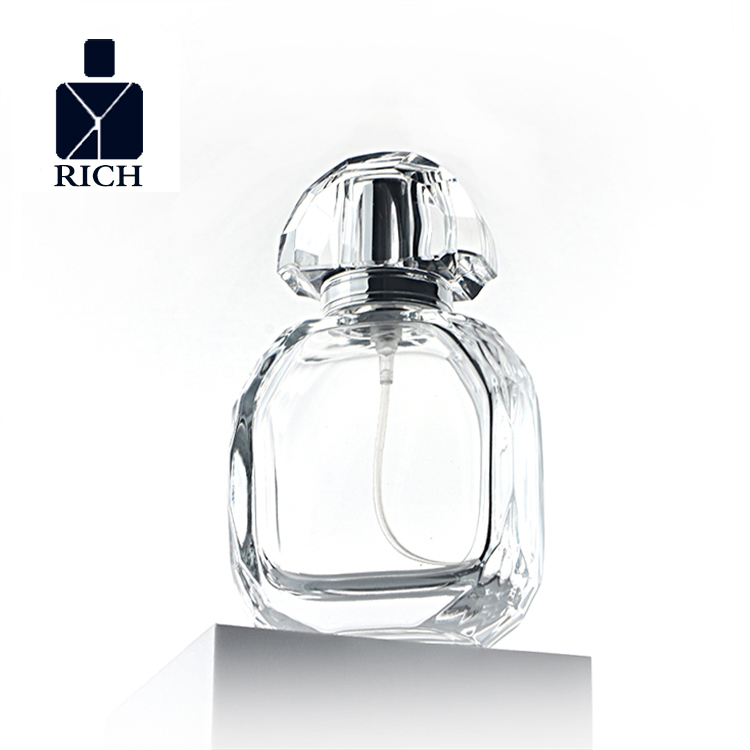 Wholesale Dealers of Travel Perfume Atomiser - 50ml Octagonal Perfume Spray Bottle With Fan Shape Cap – Zeyuan