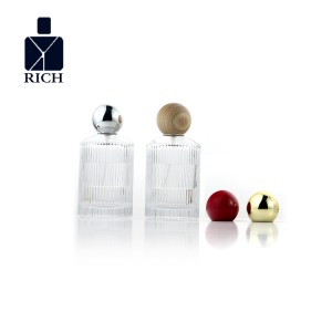 100ml Embossed Cylinder Perfume Bottle With Ball Cap