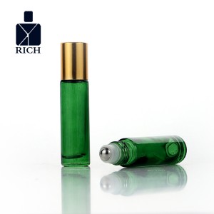 10ml Customized Colour Green Roll On Bottle