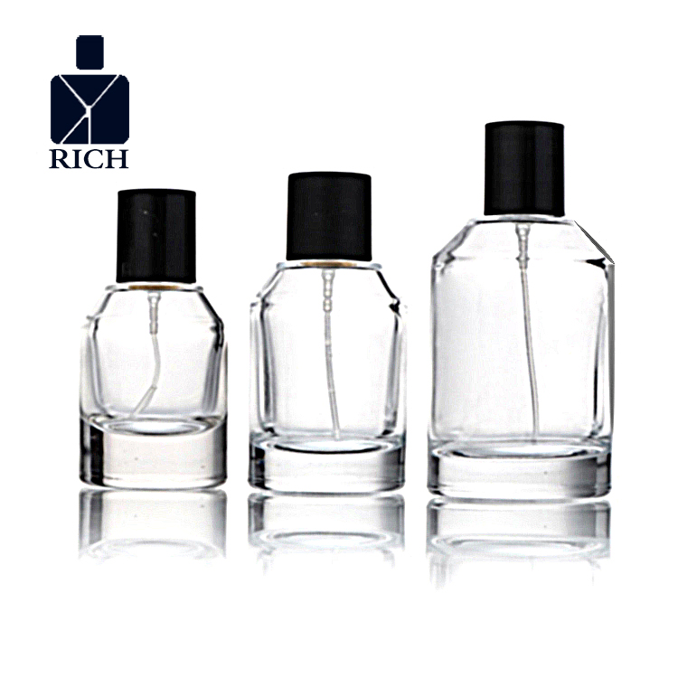 30ml 50ml 100ml Slanted Shoulder Cylinder Perfume Bottles