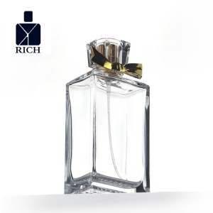 100ml Square Perfume Bottle With Bow Tie
