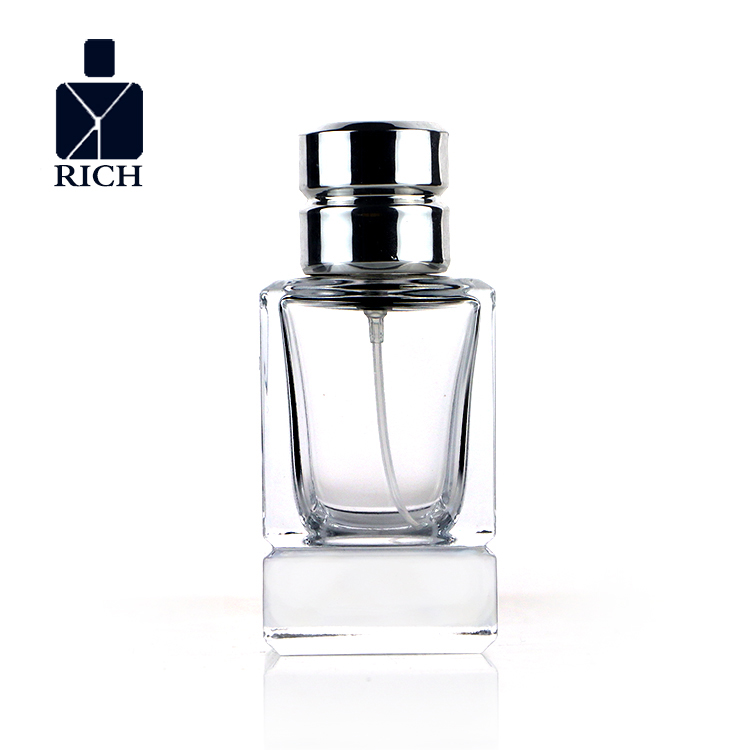 High reputation Perfume Tester Bottles - 50ml Square Heavy Bottom Perfume Bottle – Zeyuan