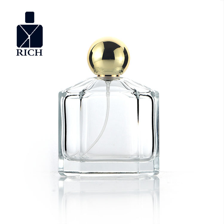 China Factory for Glass Perfume Bottles Wholesale - Octahedron Perfume Bottle With Gold Ball Cap– Zeyuan